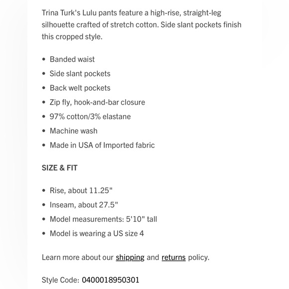 NWT Trina Turk Pool Teal Lulu dress pants slacks trousers -12 - Picture 9 of 10